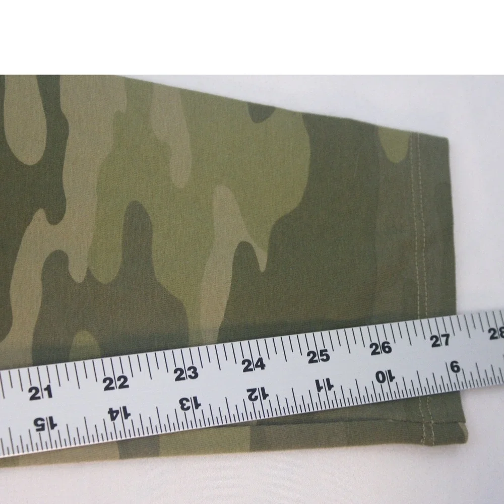 Style & Co Womens Green Camo Capri Leggings Mid Rise Size L 100122133 - Picture 7 of 8